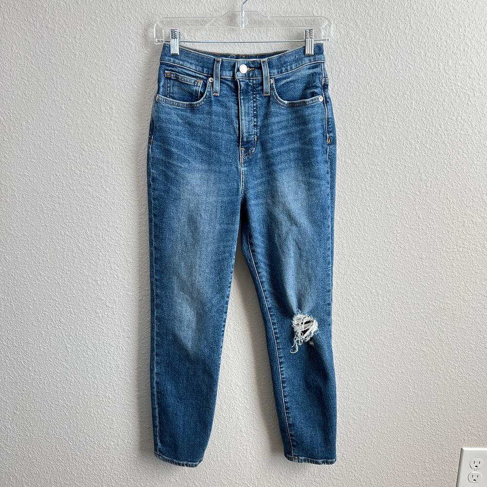 Madewell the Mom Jean Women's 25 High Rise Slouch Tapered Leg Comfort Stretch